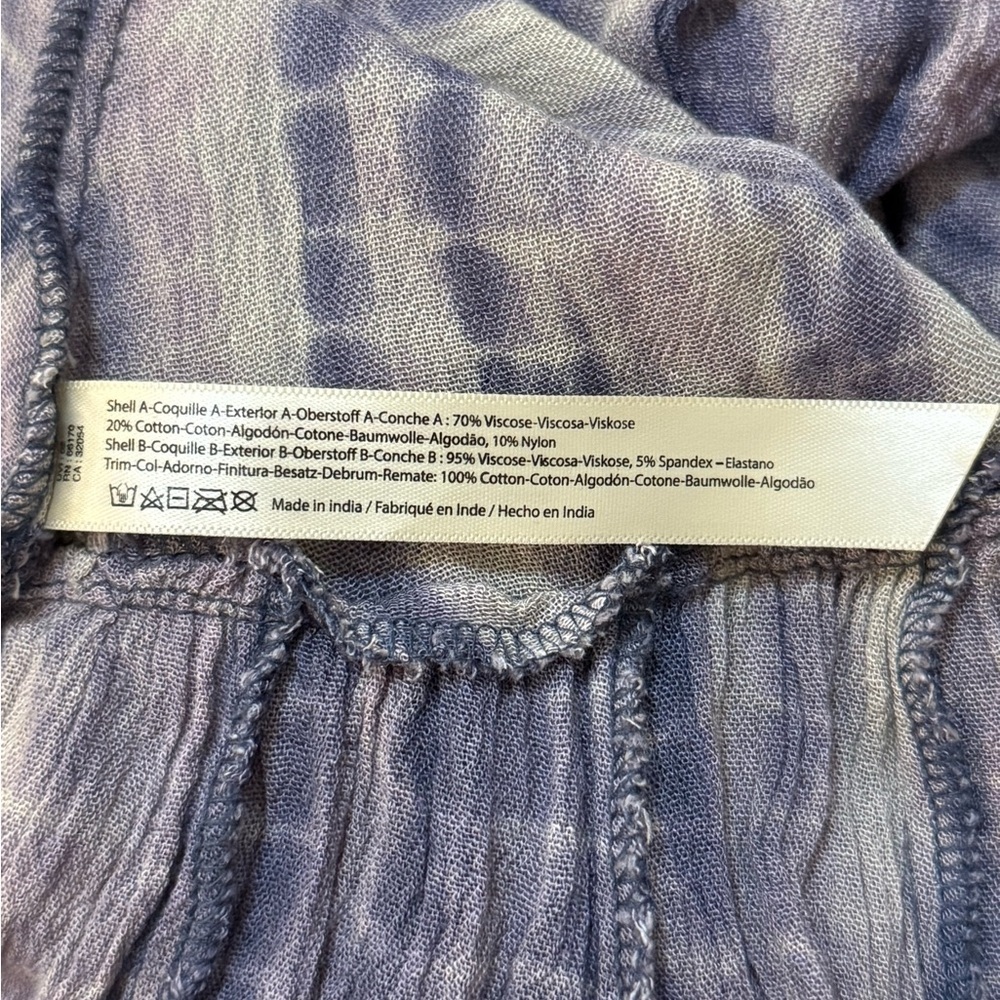 Free people one purple lace tie dye halter dress women’s size XS - Picture 9 of 9